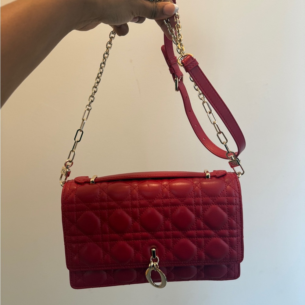Dior Quilted Wallet on Chain Shoulder Bag